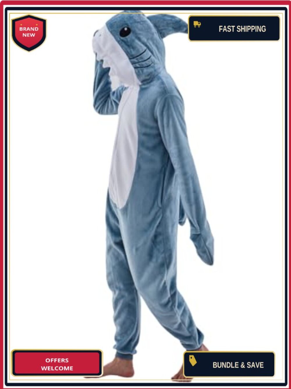 Unisex Adult Animal Onesie Flannel Fleece One-Piece Pajama Halloween Costume